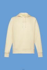 Men Esprit Beige Hoodie with logo chest print Sweatshirts & Hoodies XF4444639 - Image 5