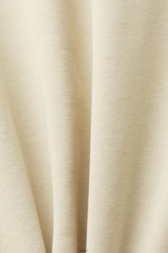Men Esprit Beige Sweatshirt with logo print on the back Sweatshirts & Hoodies XF4444645 - Image 4