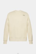 Men Esprit Beige Sweatshirt with logo print on the back Sweatshirts & Hoodies XF4444645 - Image 5