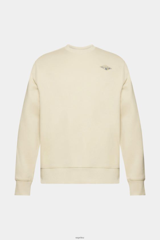 Men Esprit Beige Sweatshirt with logo print on the back Sweatshirts & Hoodies XF4444645 - Image 5
