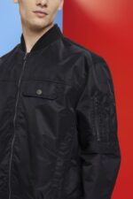 Men Esprit Black Bomber jacket Jackets XF4444676 - Image 3