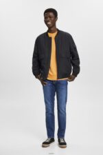 Men Esprit Black Bomber-style jacket Jackets XF4444766 - Image 2