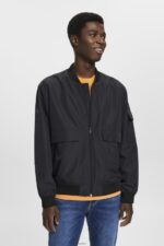 Men Esprit Black Bomber-style jacket Jackets XF4444766