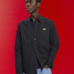 Men Esprit Black Button-down cotton shirt Shirts XF4444658