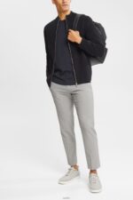 Men Esprit Black Cardigan with zip Sweaters XF4444921 - Image 2