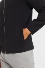Men Esprit Black Cardigan with zip Sweaters XF4444921 - Image 3