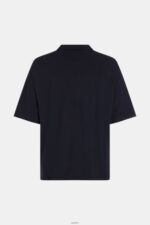 Men Esprit Black Dolphin Tennis Club Relaxed Polo Polos XF4444876 - Image 5