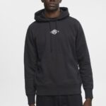 Men Esprit Black Hoodie with logo chest print Sweatshirts & Hoodies XF4444638