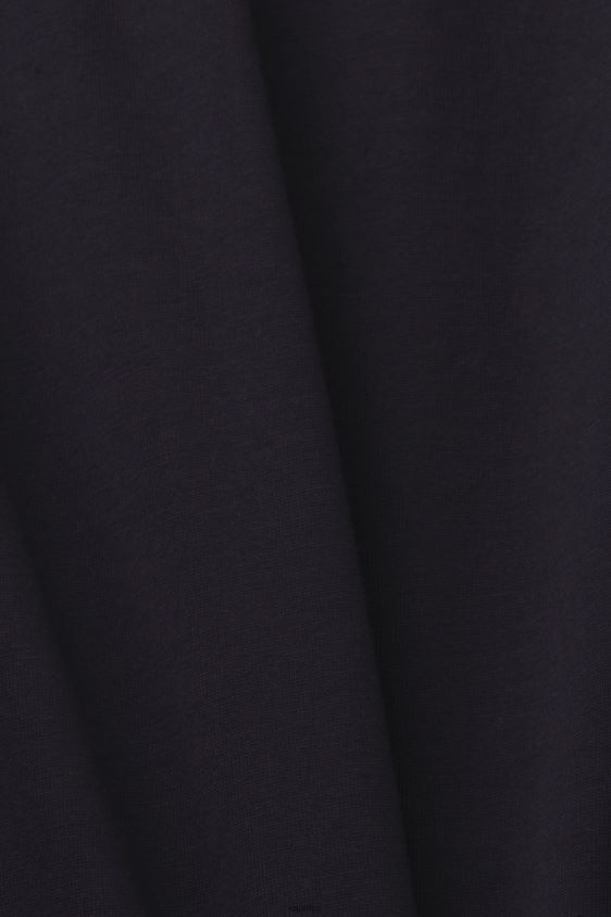 Men Esprit Black Jersey logo T-shirt, 100% cotton T-Shirts XF4444733 - Image 4