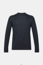 Men Esprit Black Knitted wool sweater Sweaters XF4444903 - Image 5