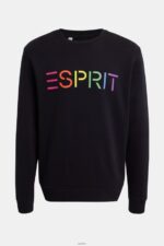 Men Esprit Black Logo print sweatshirt Sweatshirts & Hoodies XF4444868 - Image 4