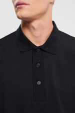 Men Esprit Black Long sleeve polo shirt Polos XF4444819 - Image 3