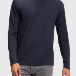 Men Esprit Black Regular solid jersey t-shirt T-Shirts XF4444858