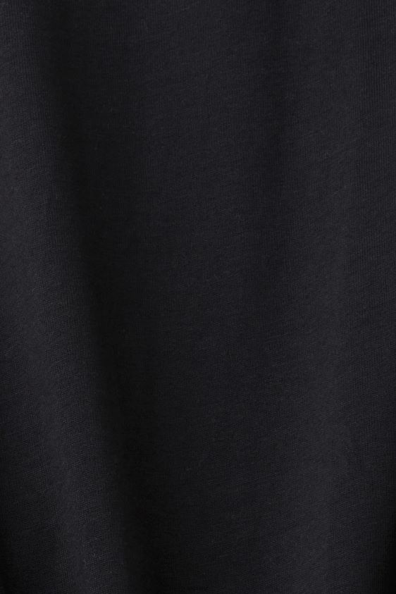 Men Esprit Black Retro logo print cotton t-shirt T-Shirts XF4444628 - Image 4