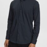 Men Esprit Black Slim fit shirt Shirts XF4444913