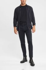 Men Esprit Black Stretch cotton chinos Trousers & Pants XF4444902 - Image 2