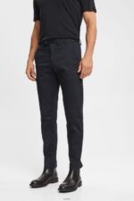 Men Esprit Black Stretch cotton chinos Trousers & Pants XF4444902