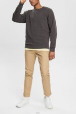 Men Esprit Black Sustainable crew neck sweatshirt Sweatshirts & Hoodies XF4444935 - Image 2