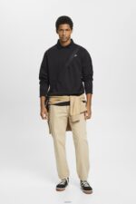 Men Esprit Black Sweatshirt with logo print on the back Sweatshirts & Hoodies XF4444643 - Image 2