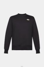 Men Esprit Black Sweatshirt with logo print on the back Sweatshirts & Hoodies XF4444643 - Image 5
