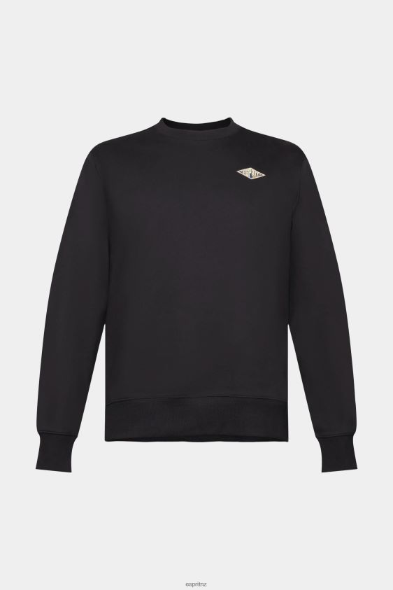 Men Esprit Black Sweatshirt with logo print on the back Sweatshirts & Hoodies XF4444643 - Image 5