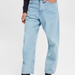Men Esprit Blue Bleached Loose fit jeans of sustainable cotton Denim XF4444848