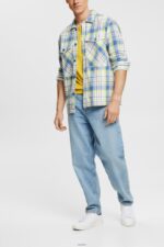 Men Esprit Blue Checked shirt Shirts XF4444886 - Image 2