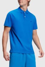 Men Esprit Blue Dolphin Tennis Club Classic Polo Polos XF4444895