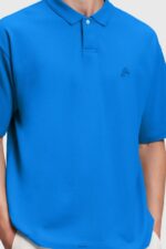 Men Esprit Blue Dolphin Tennis Club Relaxed Polo Polos XF4444878 - Image 2