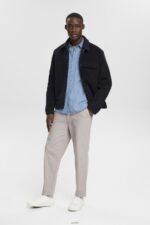 Men Esprit Blue Light Wash Denim shirt Shirts XF4444737 - Image 2