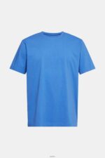 Men Esprit Blue Plain T-shirt T-Shirts XF4444931 - Image 5