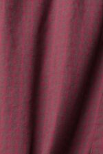 Men Esprit Bordeaux Red Checked slim fit shirt Shirts XF4444690 - Image 4