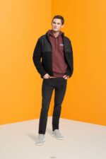 Men Esprit Bordeaux Red Hoodie with small logo print Sweatshirts & Hoodies XF4444828 - Image 2