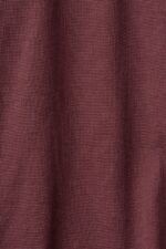 Men Esprit Bordeaux Red Long sleeve waffle pique top, 100% cotton Long Sleeve XF4444823 - Image 4