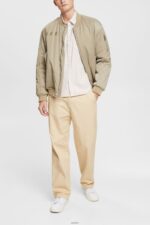 Men Esprit Cream Beige Striped shirt Shirts XF4444871 - Image 2