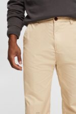Men Esprit Cream Beige Wide fit chinos Trousers & Pants XF4444331 - Image 3