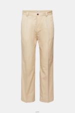 Men Esprit Cream Beige Wide fit chinos Trousers & Pants XF4444331 - Image 5