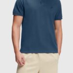 Men Esprit Dark Blue Dolphin Tennis Club Classic Polo Polos XF4444874