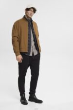 Men Esprit Dark Brown Slim fit shirt Shirts XF4444700 - Image 2