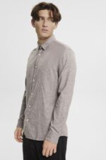 Men Esprit Dark Brown Slim fit shirt Shirts XF4444700