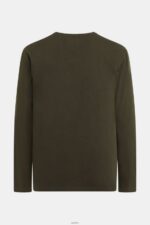 Men Esprit Dark Green Logo print jersey t-shirt T-Shirts XF4444865 - Image 5
