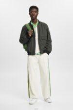 Men Esprit Dark Khaki Bomber-style jacket Jackets XF4444767 - Image 2