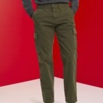 Men Esprit Dark Khaki Cargo trousers Trousers & Pants XF4444730