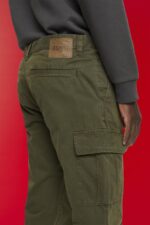 Men Esprit Dark Khaki Cargo trousers Trousers & Pants XF4444730 - Image 3