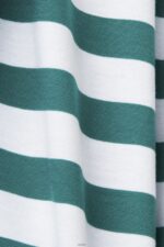 Men Esprit Emerald Green Sustainable cotton striped T-shirt T-Shirts XF4444741 - Image 4