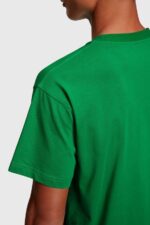 Men Esprit Green Chest flocked logo applique t-shirt T-Shirts XF4444609 - Image 3