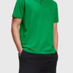 Men Esprit Green Dolphin Tennis Club Classic Polo Polos XF4444894