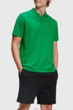 Men Esprit Green Dolphin Tennis Club Classic Polo Polos XF4444894