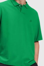 Men Esprit Green Dolphin Tennis Club Relaxed Polo Polos XF4444875 - Image 2