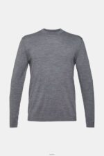 Men Esprit Grey Knitted wool sweater Sweaters XF4444907 - Image 5